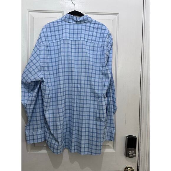 Robert Talbott Carmel Men's Blue Plaid Long Sleeves Button Down Shirt Size XL - Picture 2 of 3